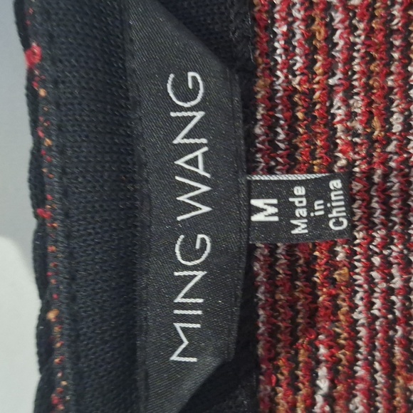 Ming Wang Red and Black Plaid Cardigan Jacket Size M - Picture 2 of 12